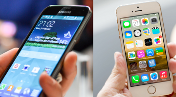 Samsung Galaxy S5 versus iPhone 5S
